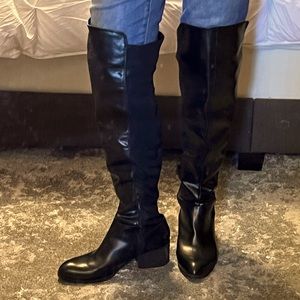 Nine West Over the Knee Boots Black sz 10